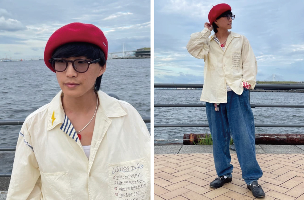 メンズのベレー帽のかぶり方