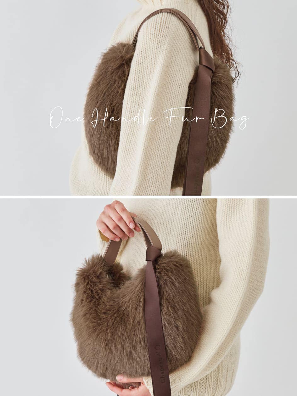 One Handle Fur Bag