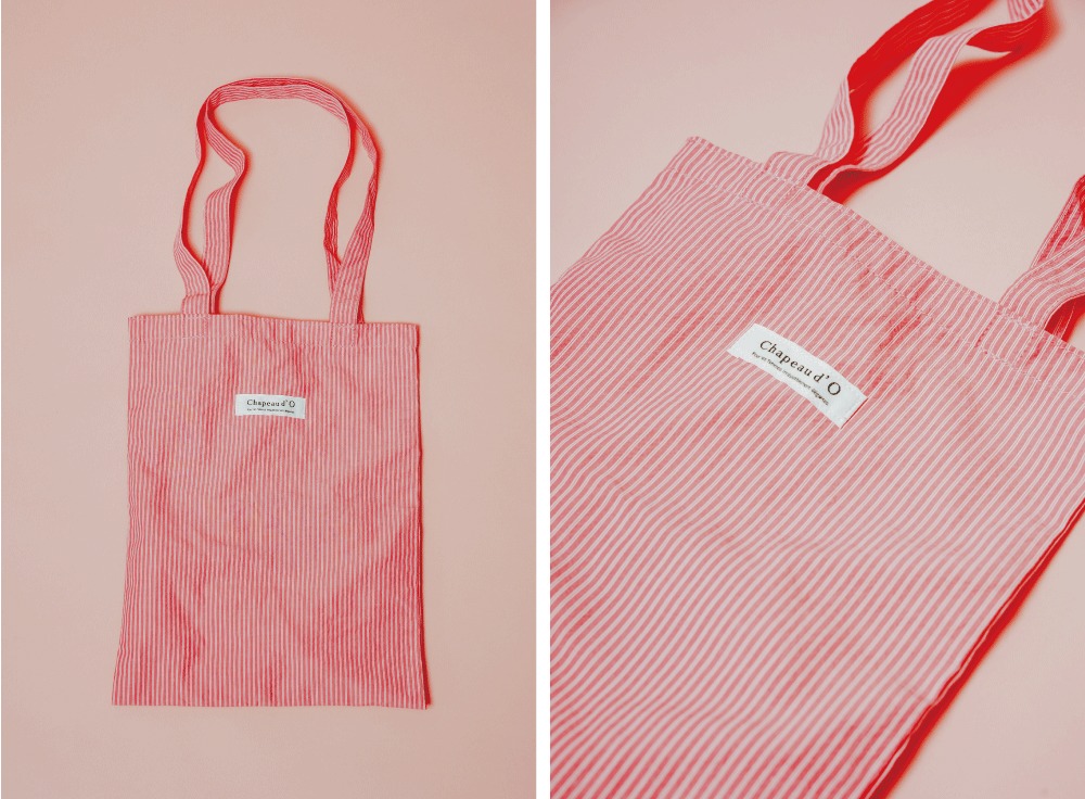 オリジナル ピンクトートバッグ