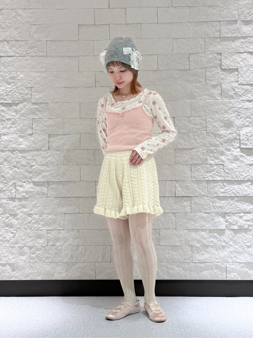 kaorinomori×かきぶちももの ローサニット