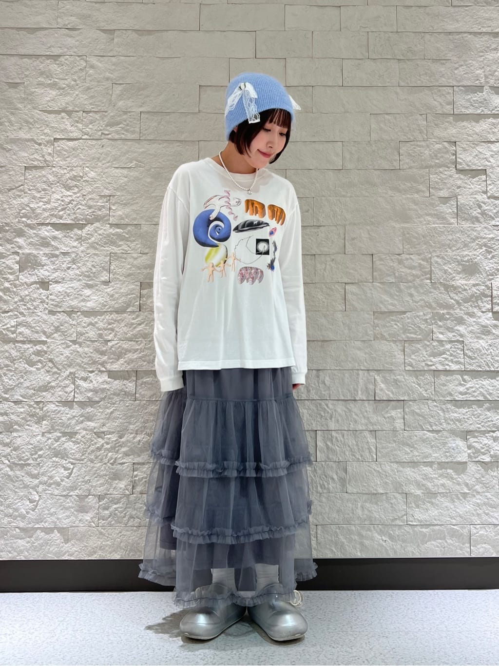 kaorinomori×かきぶちももの ローサニット