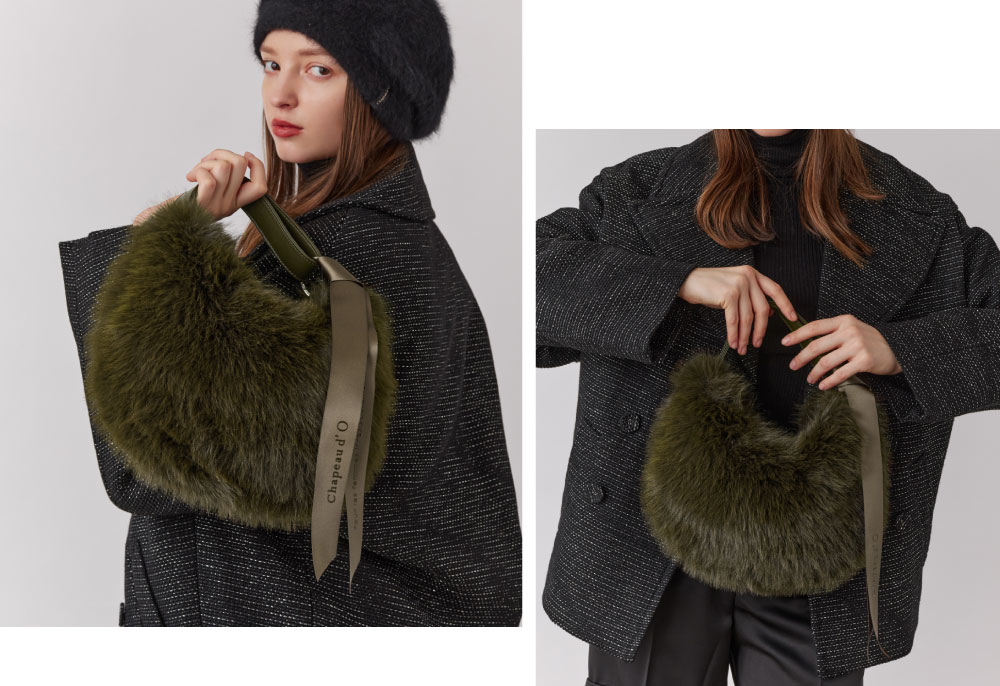 One Handle Fur Bag
