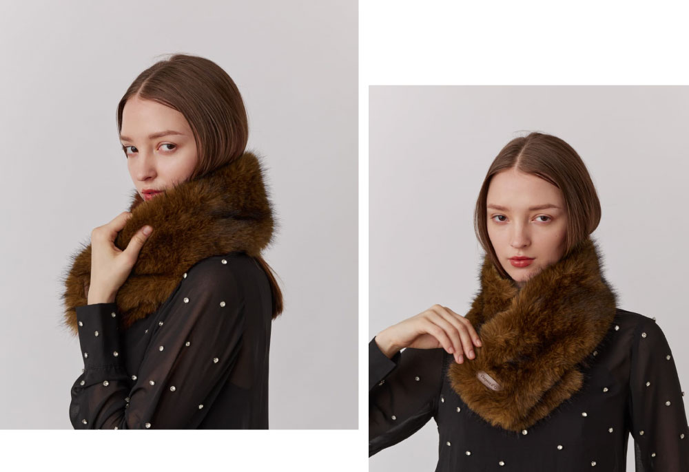 Fox Fake Fur Tippet Muff