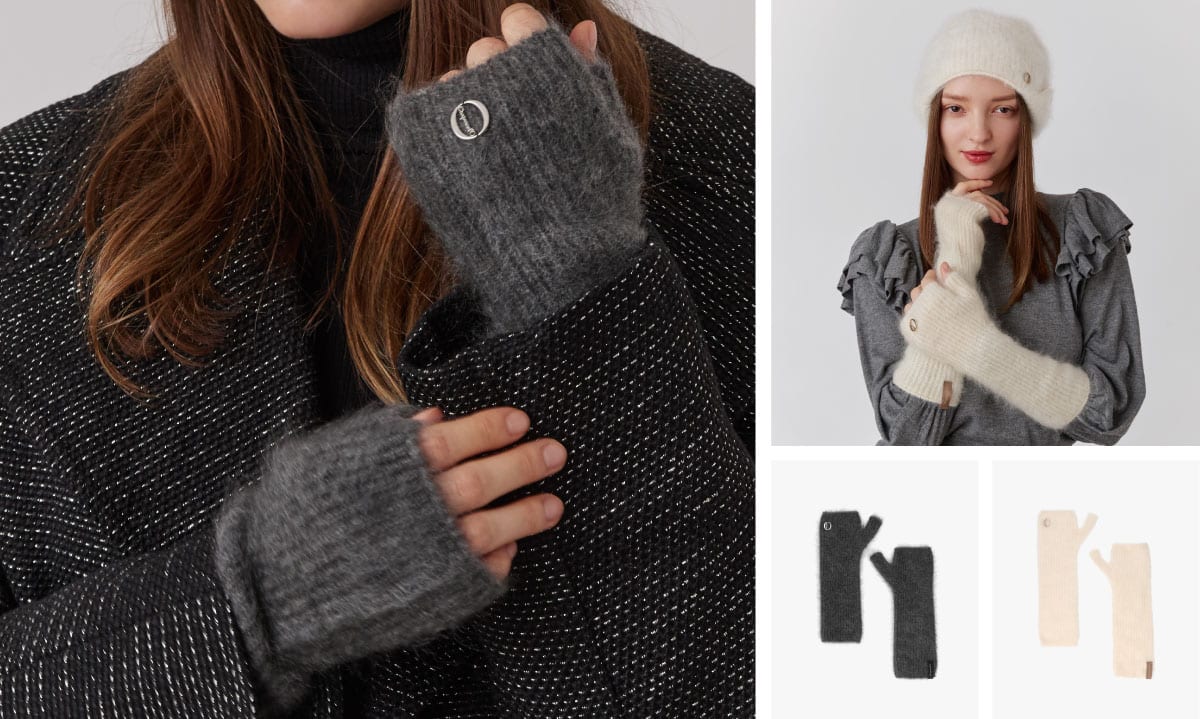 Cashmere Fur Arm Warmers