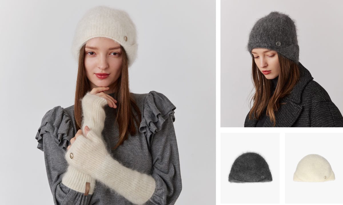 Cashmere Fur Beanie