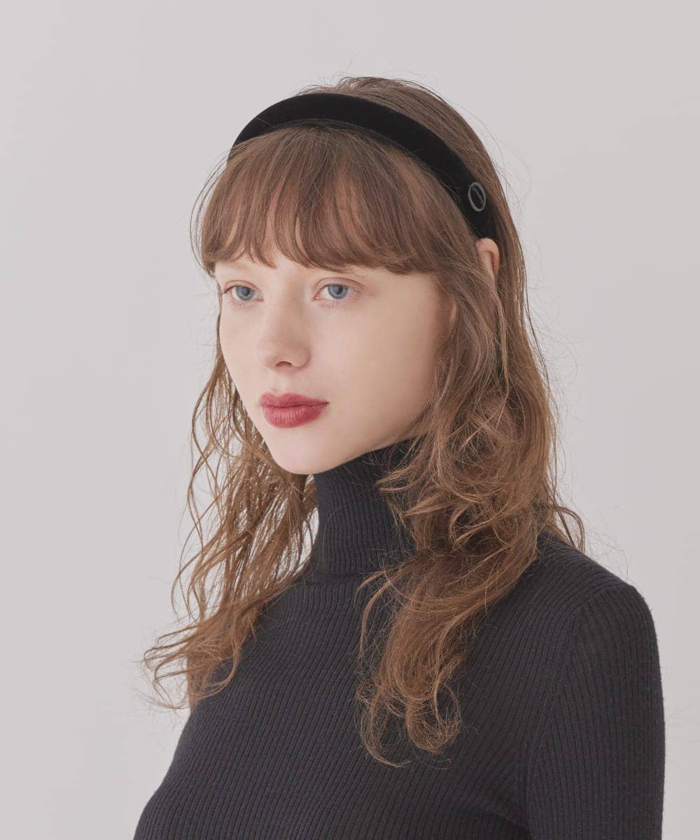 Velvet Thin Headband 着用1