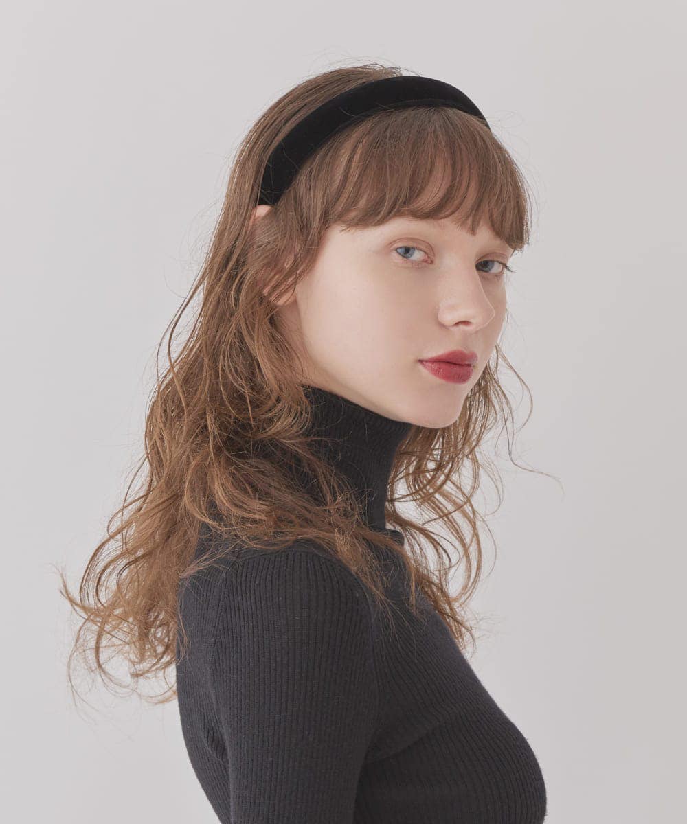 Velvet Thin Headband 着用2