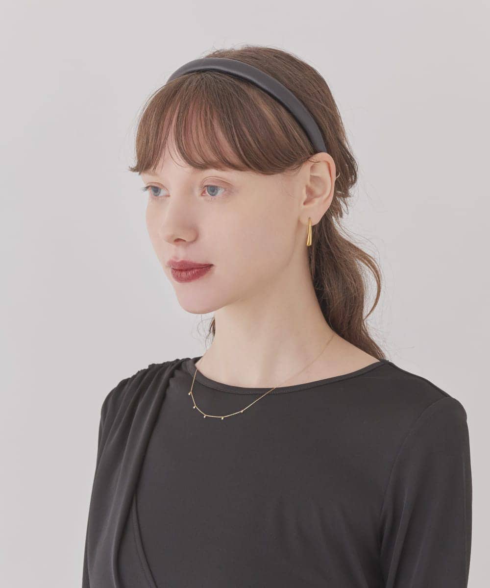Satin Thin Headband 着用1