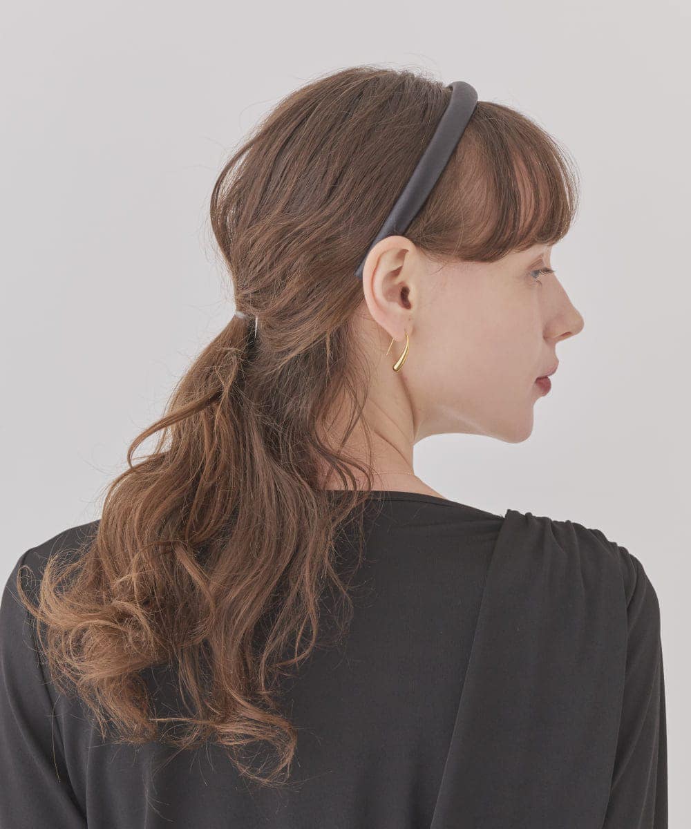 Satin Thin Headband 着用2
