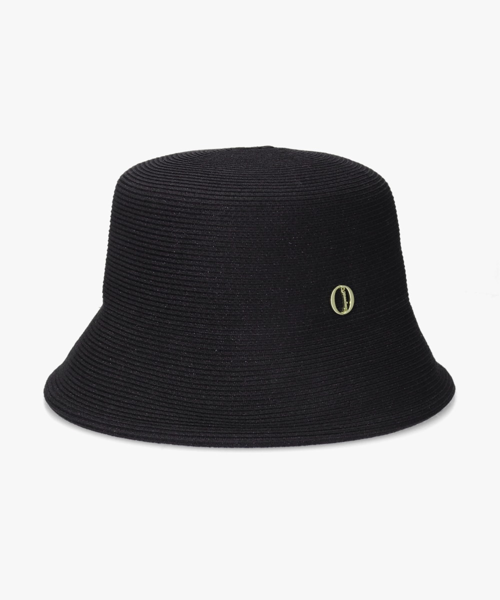 Chapeau d' O Lame Silk Braid Bucket | 57.5cm(75) BLACK (01 