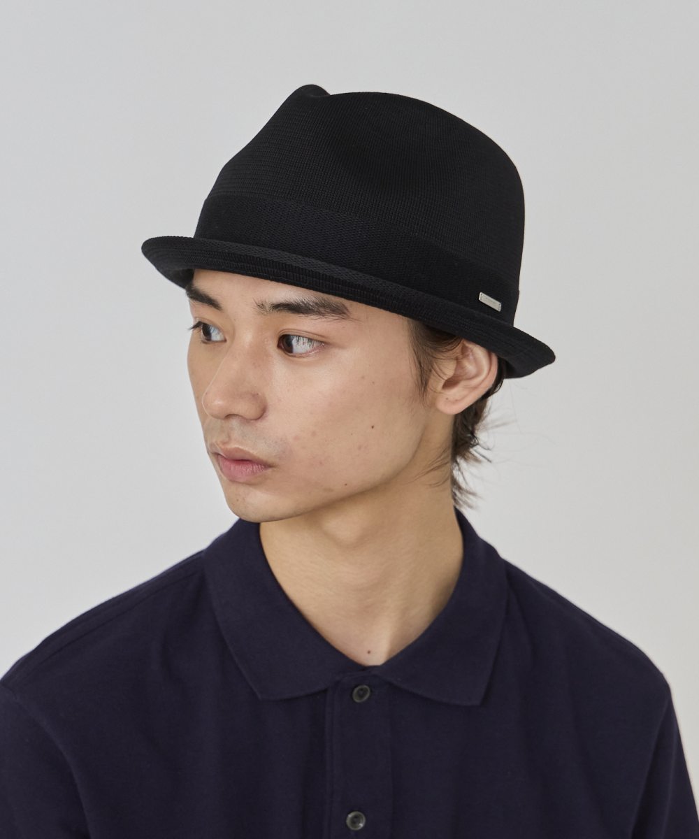 OVERRIDE POLY KNIT FEDORA | 58cm(58) BLACK (01) | OVERRIDE 