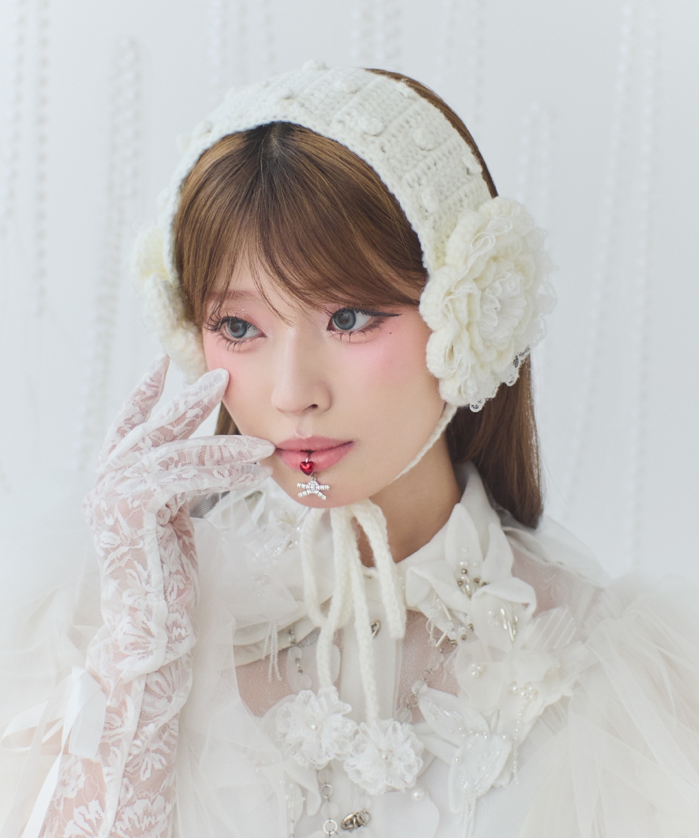 kaorinomori×かきぶちももの ローサヘアバンド | FREE(99) WHITE (06