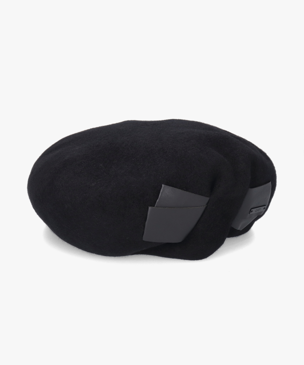 arth Put in Ribbon Beret | 57.5cm(75) BLACK (01) | arth / アース