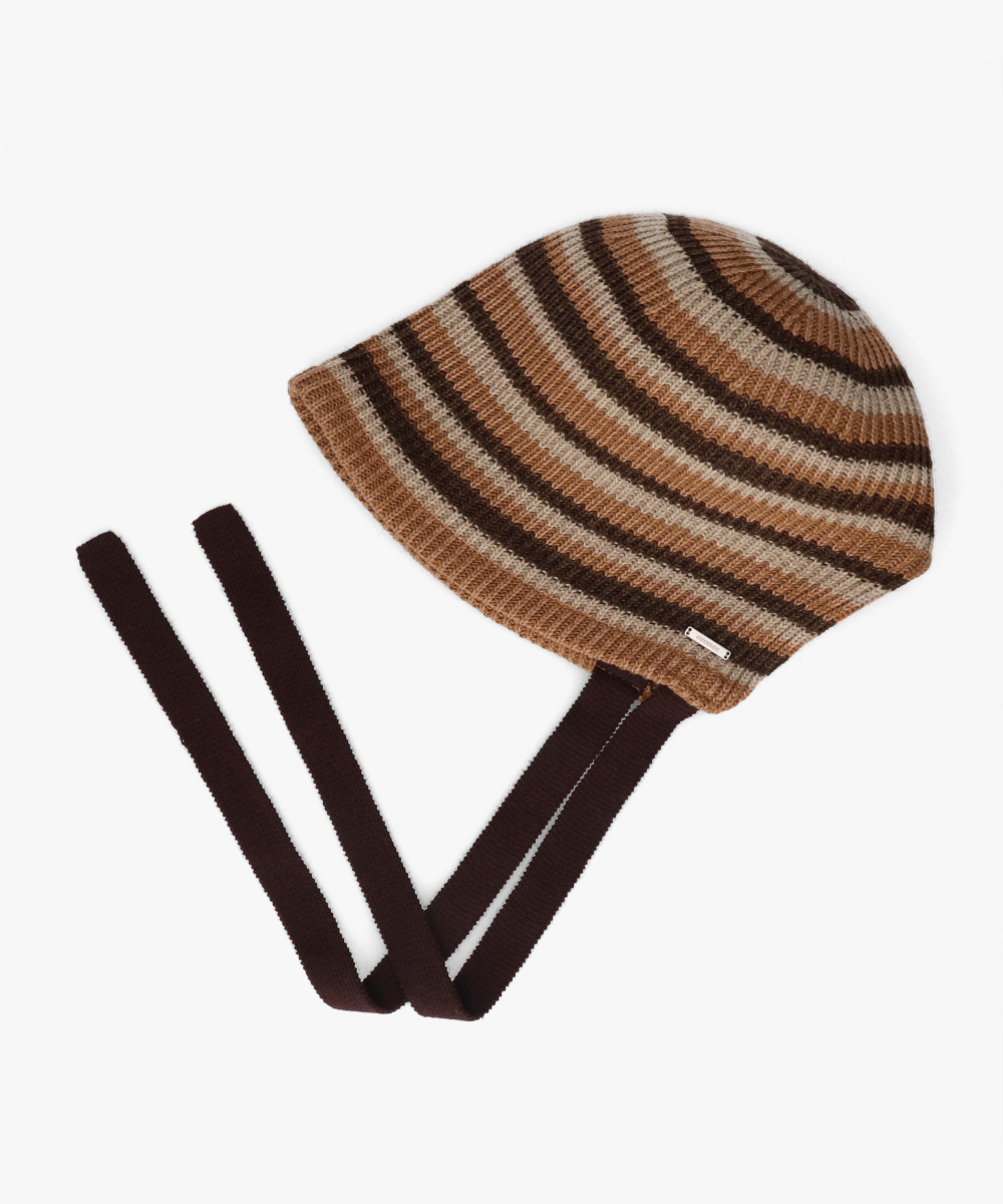 あめんぼ様 OVERRIDE WA THERMO BORDER BONNET | 58cm(58) DK GRAY (02