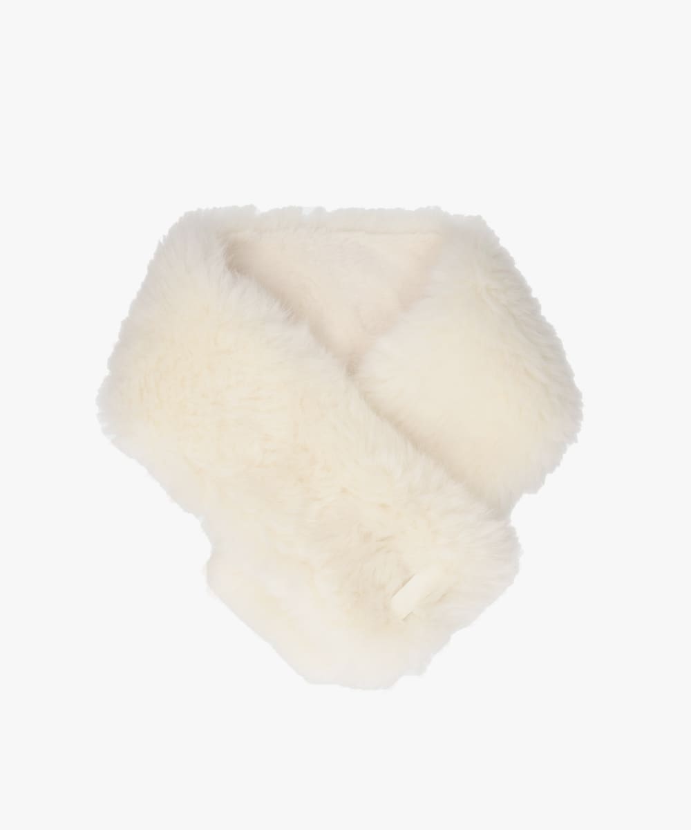 Chapeau d' O Fox Fake Fur Tippet Muff | FREE(09) WHITE (06