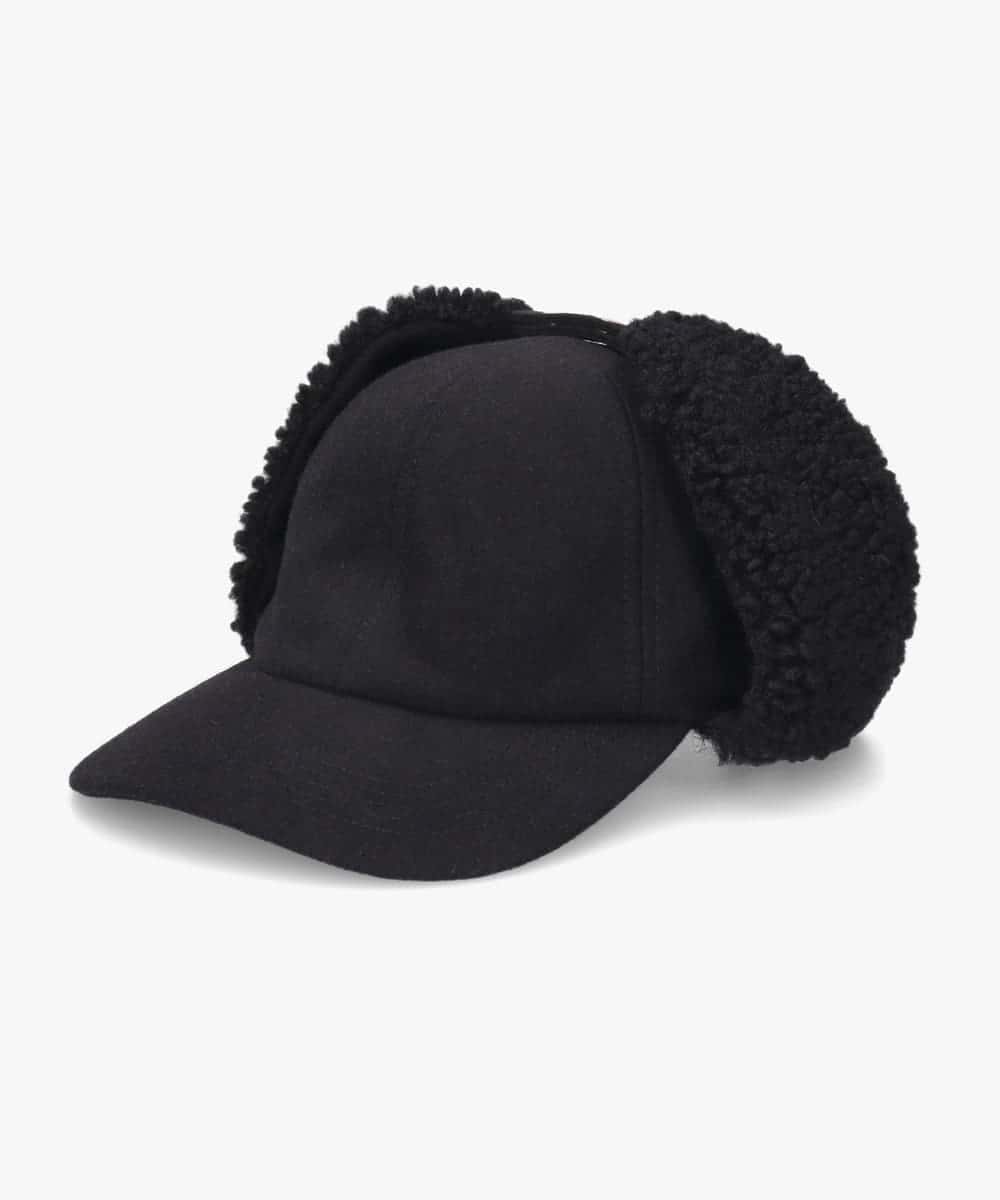 OVERRIDE MELTON EARFLAP 6P CAP | 57cm～59cm(98) BLACK (01