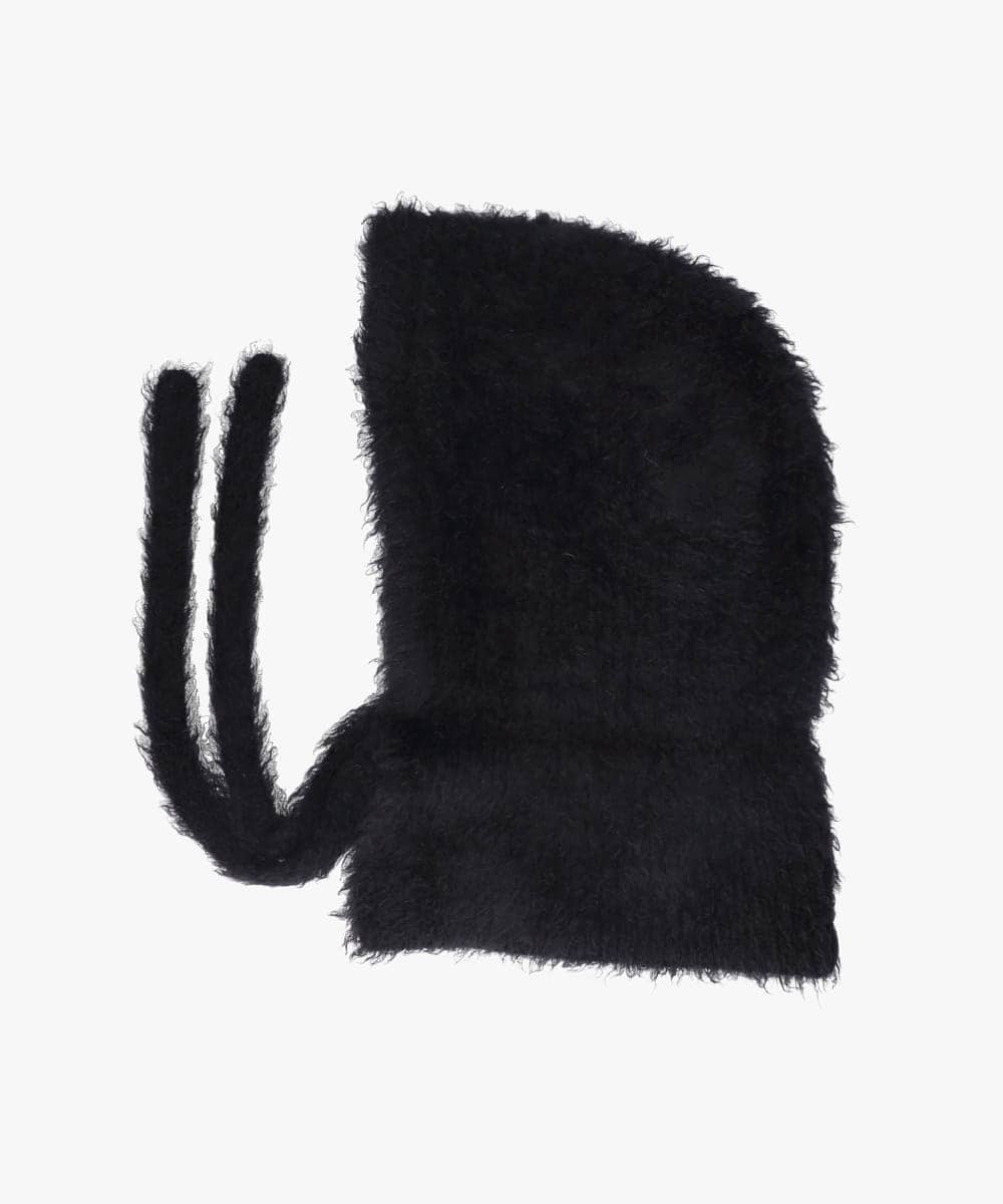 OVERRIDE KNIT FEATHERY BALACLAVA | 57cm～59cm(98) BLACK (01