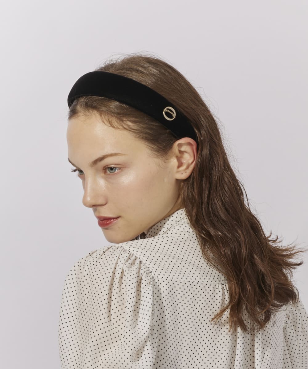 Velour Headband カチューシャ Chapeau d' O Velour Headband | FREE(99) BLACK(01) | Chapeau d' O