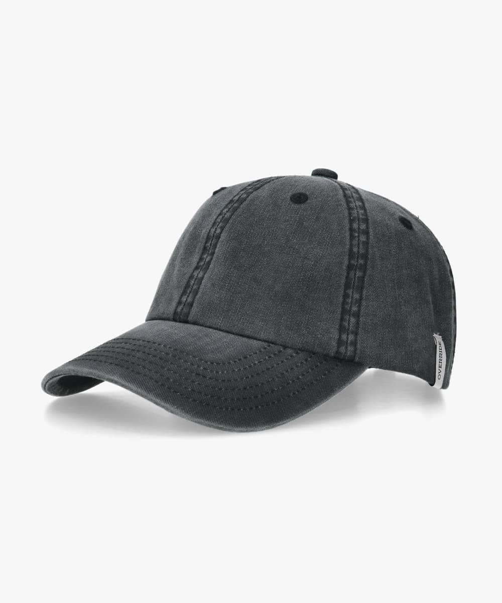 666 【プロフ必読】 オーダーキャップ OVERRIDE OGC WASHED BASIC 6P CAP | 57cm～59cm(98) BLACK (01