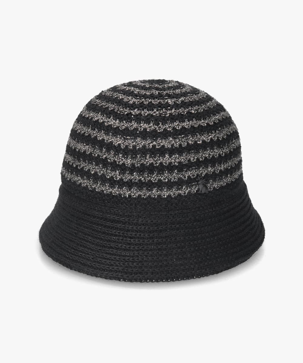 帽子 HIGO arth Linen Stripes Gob Hat | 58cm(58) BLACK (01) | arth / アース