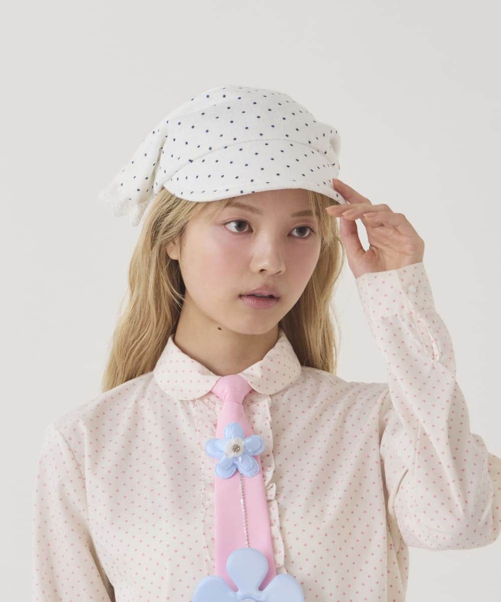 mini5月号掲載】kaorinomori フルルキャップ | 56cm～58cm(97) WHITE