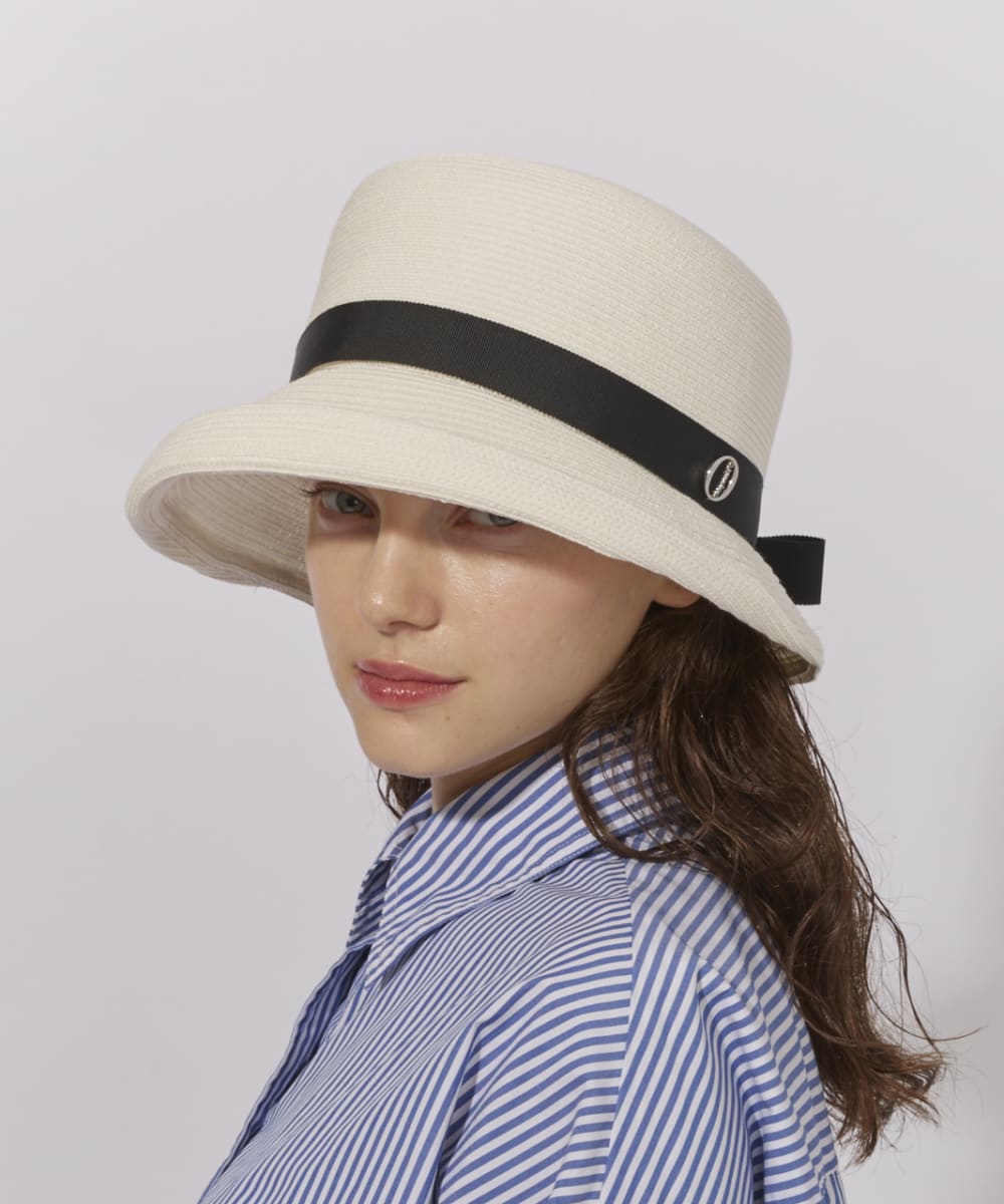 帽子 Chapeau d' O Si Braid Edge Up Cloche Chapeau d' O Si Braid Edge Up Cloche | 56cm(56) WHITE (06