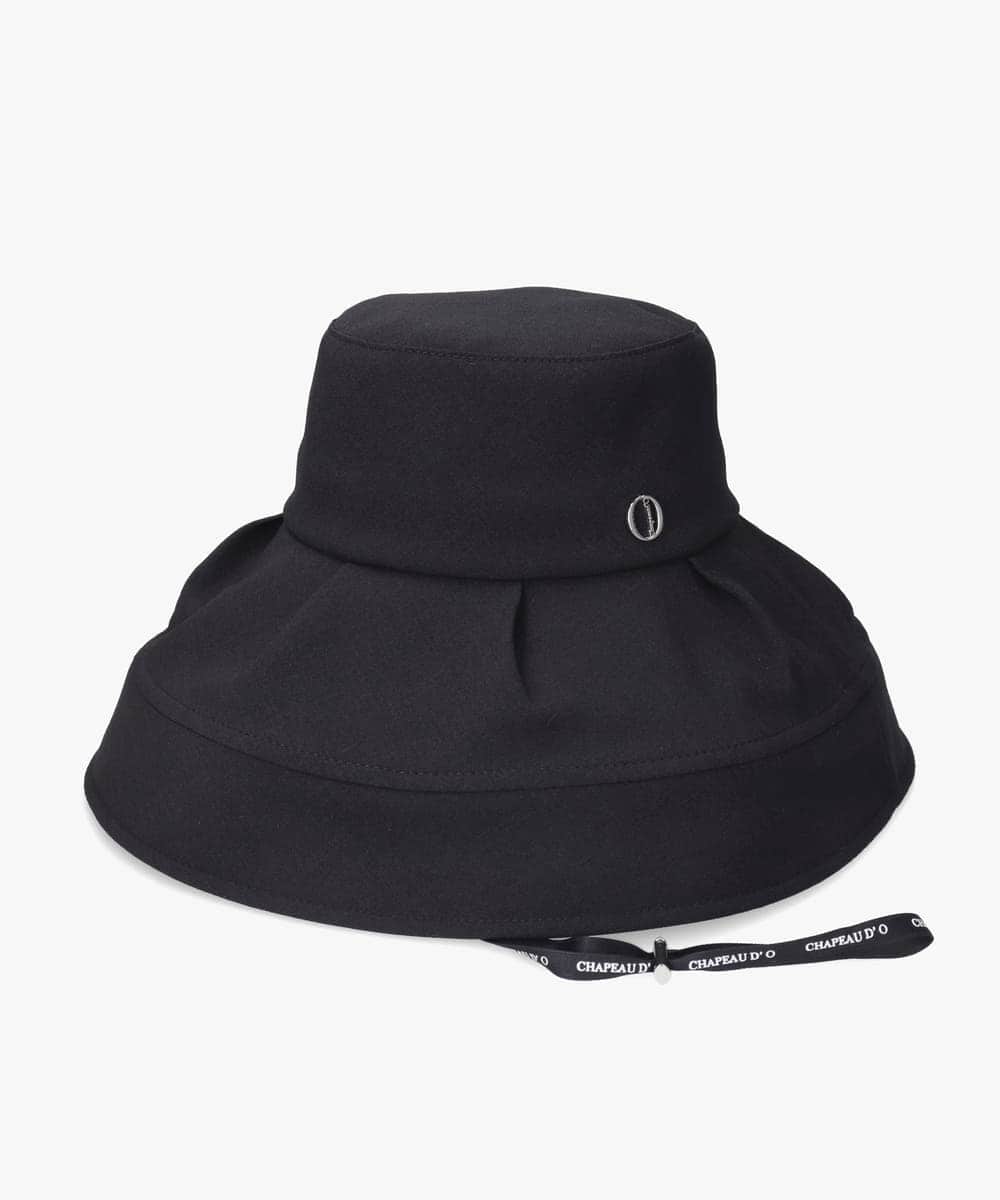 帽子 Chapeau d' O / OVERRIDE Chapeau d' O UV Tuck Capeline | 57.5cm(75) BLACK (01) | Chapeau d