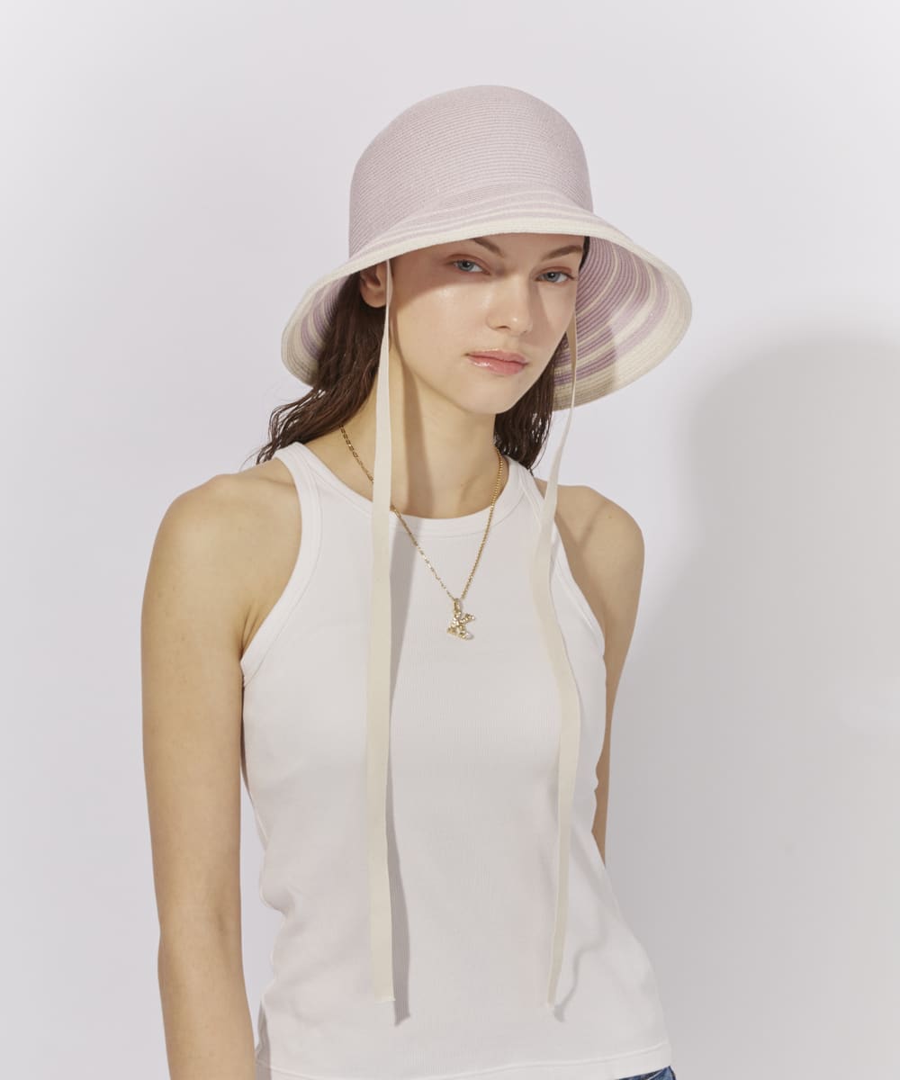 Chapeau d' O Lame Si_Border Hat | 57.5cm(75) PINK (15) | Chapeau d