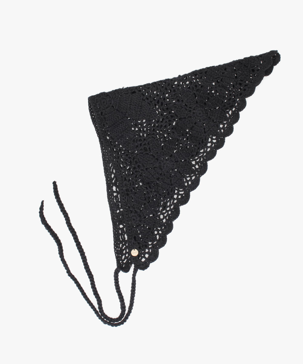 Chapeau d' O Flower Croche Scarf | FREE(99) BLACK (01) | Chapeau d
