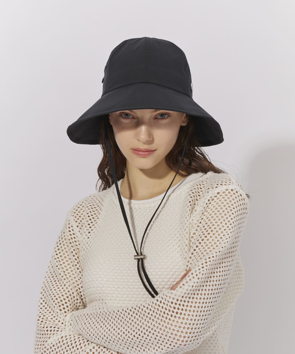 Chapeau d' O Stretch Mesh Pocket Hat | 57.5cm(75) BLACK (01