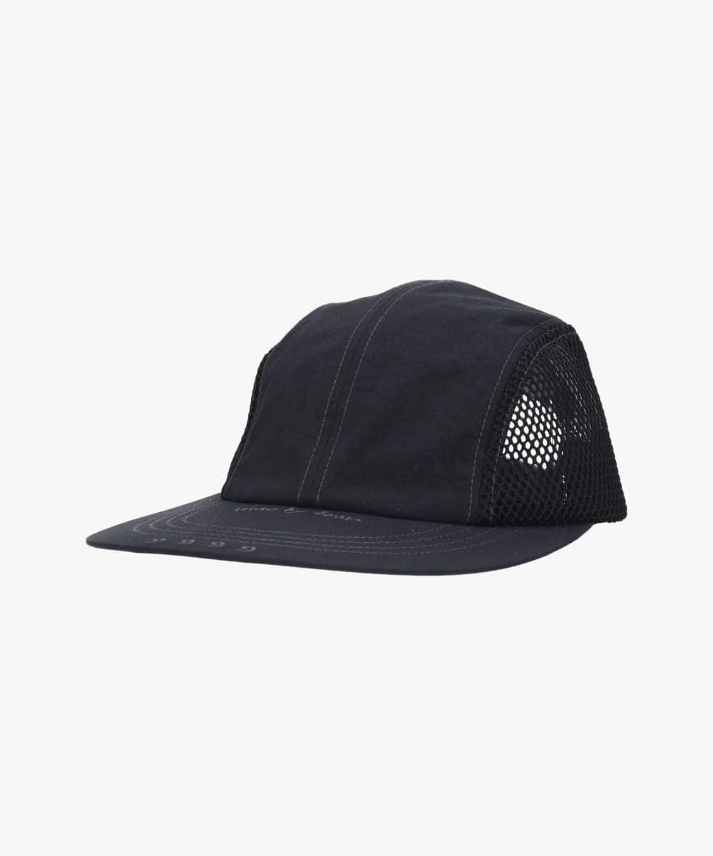 nine by four WR NYLON & MESH 4P CAP | 57cm～59cm(98) BLACK (01