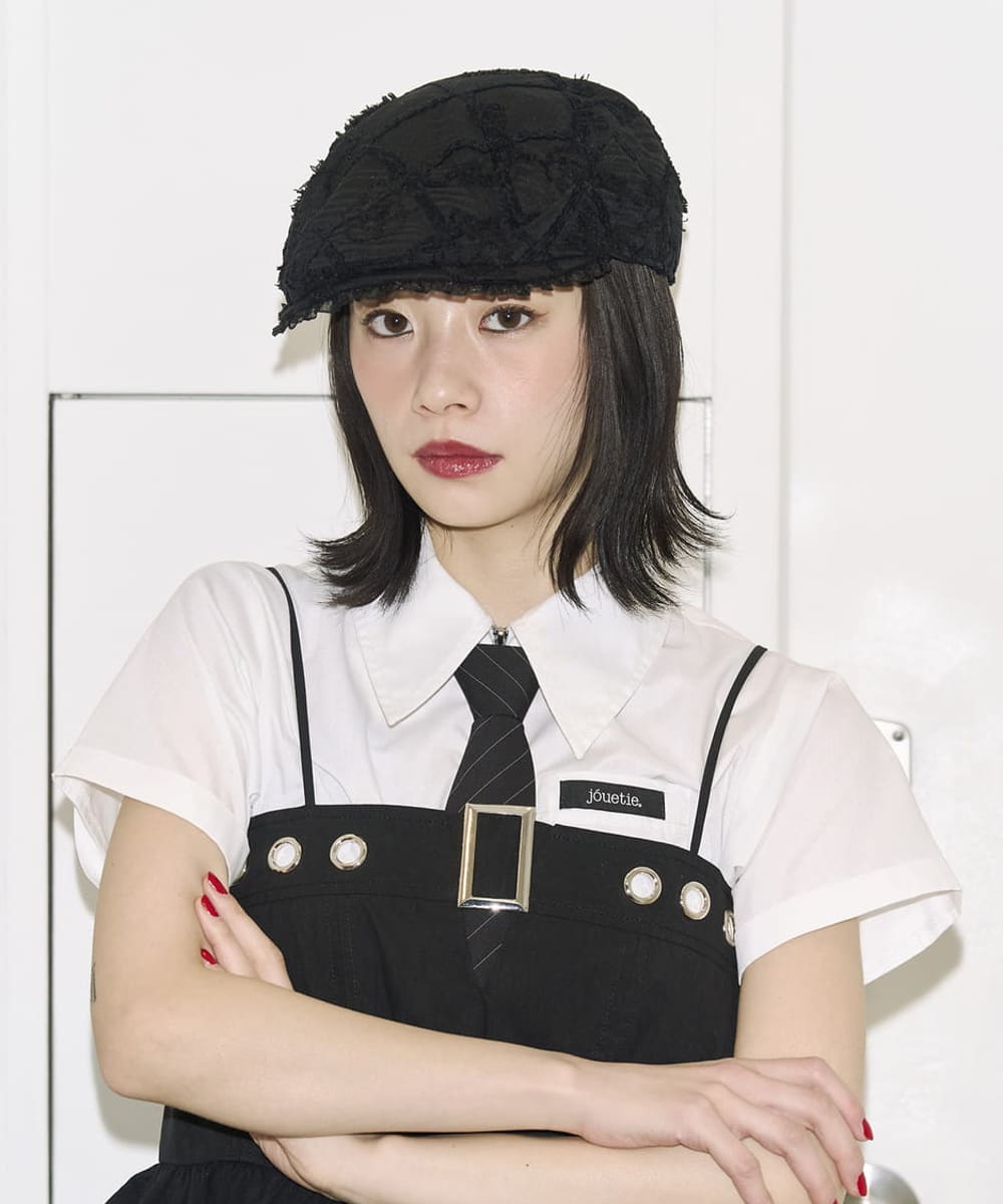 kaorinomori×jouetie】レースハンチング | 57.5cm(75) BLACK (01