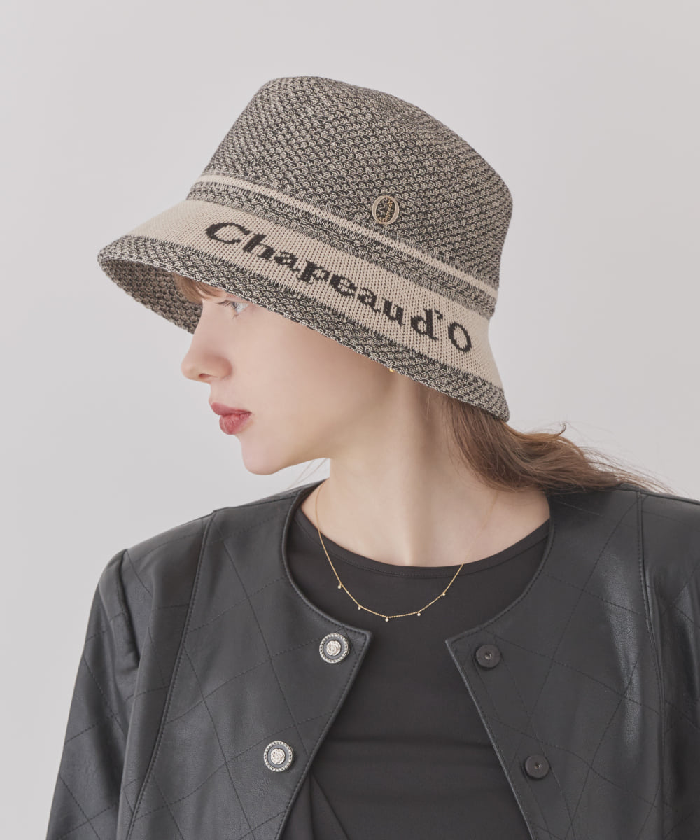 Chapeau d' O Jaquard Logo Thermo Hat | 57.5cm(75) BLACK (01