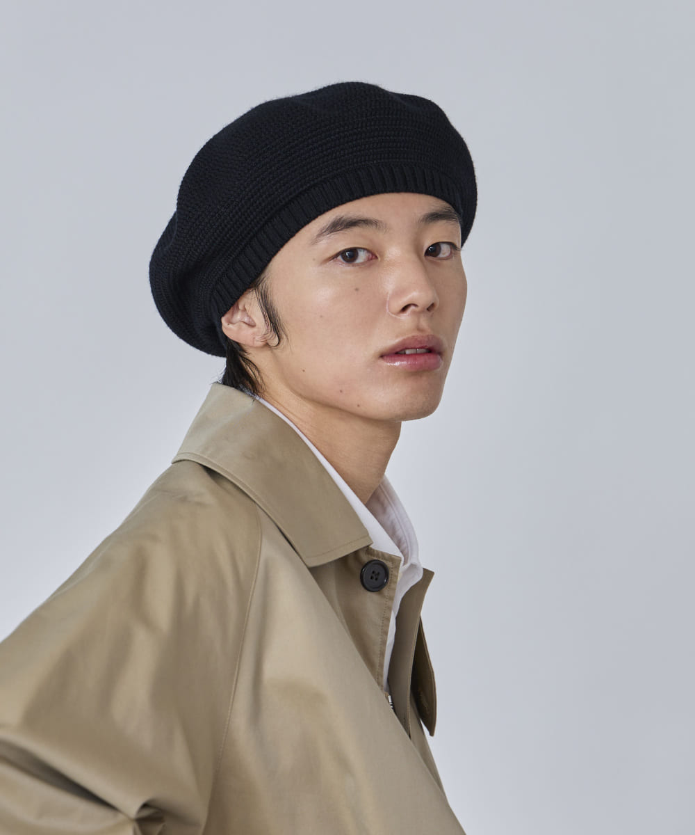 OVERRIDE WASHABLE WOOL TAM BERET | 57cm～59cm(98) BLACK (01