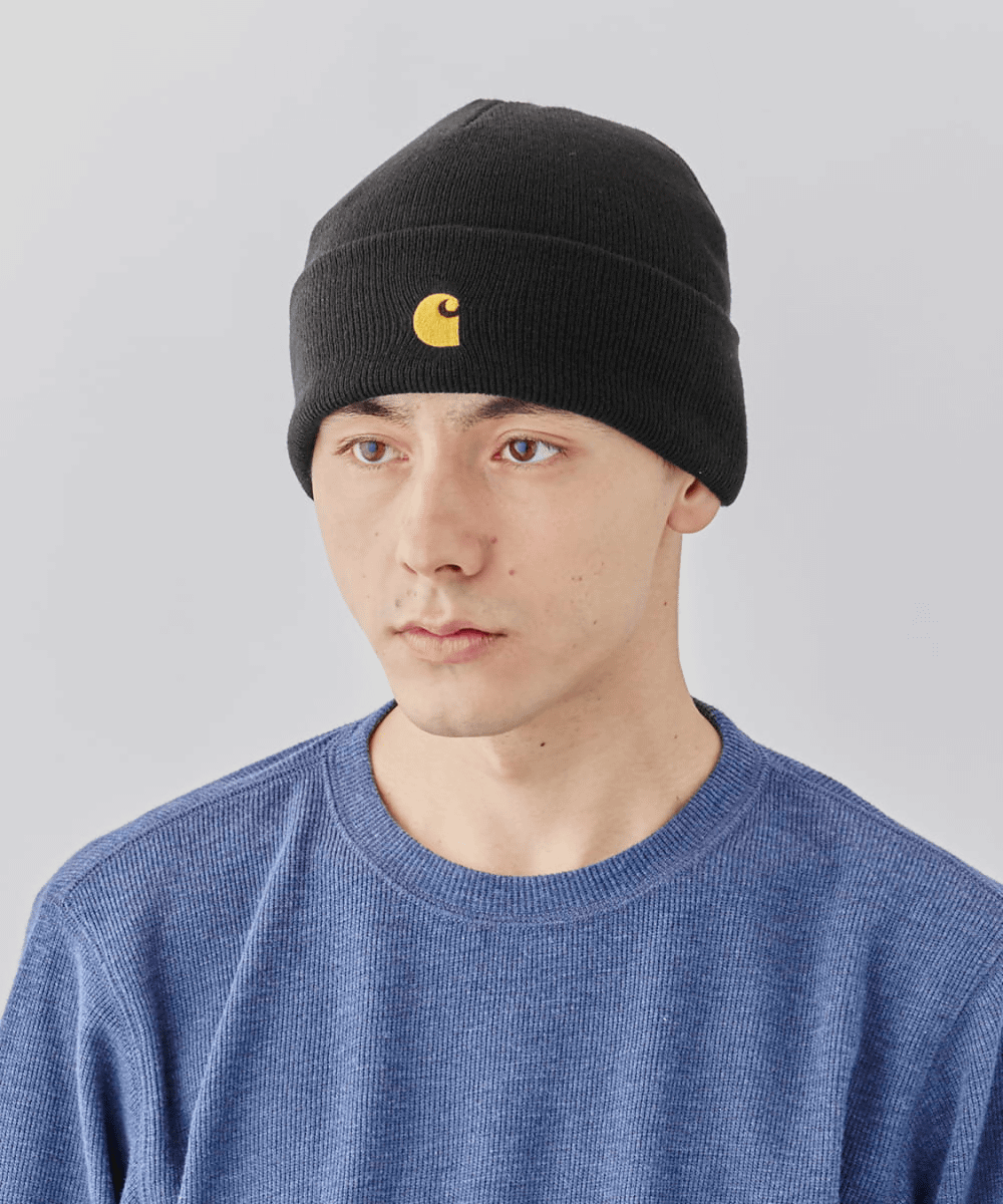 carhartt CHASE BEANIE | F(98) Black / Gold(01) | Carhartt